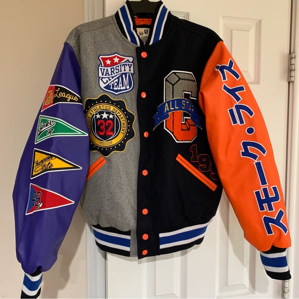 Smoke Rise All Star Varsity Jacket Adult MED Letterman Bomber